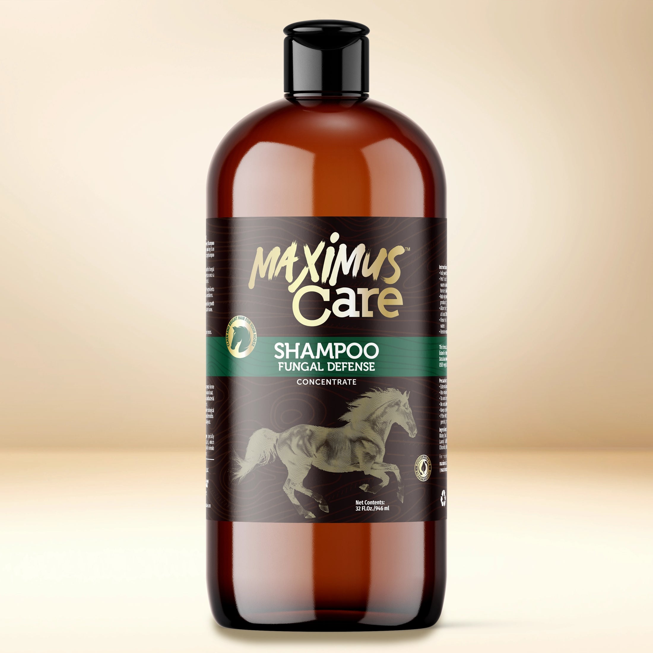 Shampoo Fungal Defense Horse Maximus Care – 32 oz | Veterinary-Strength Formula