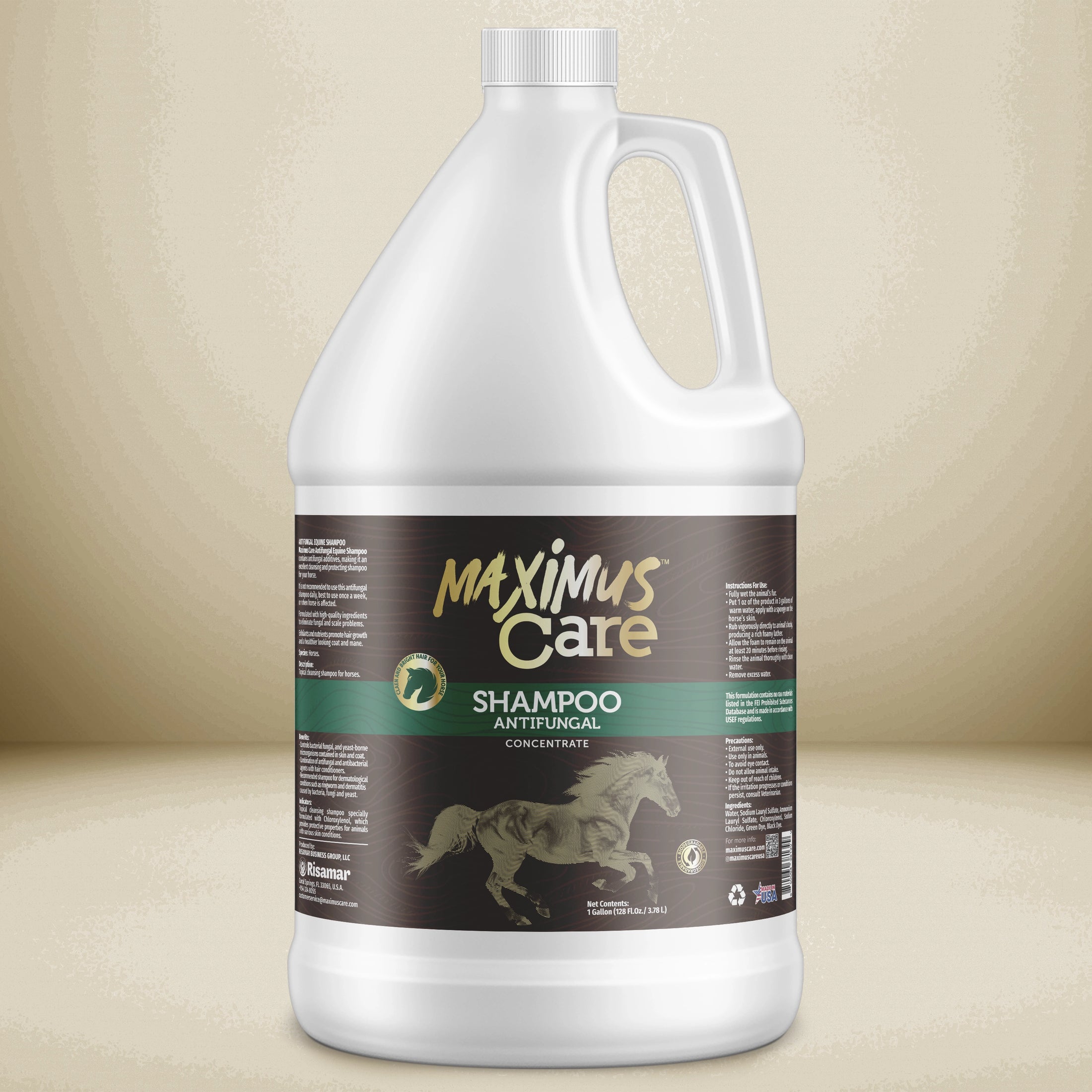 Shampoo Fungal Defense Horse Maximus Care – 32 oz | Veterinary-Strength Formula