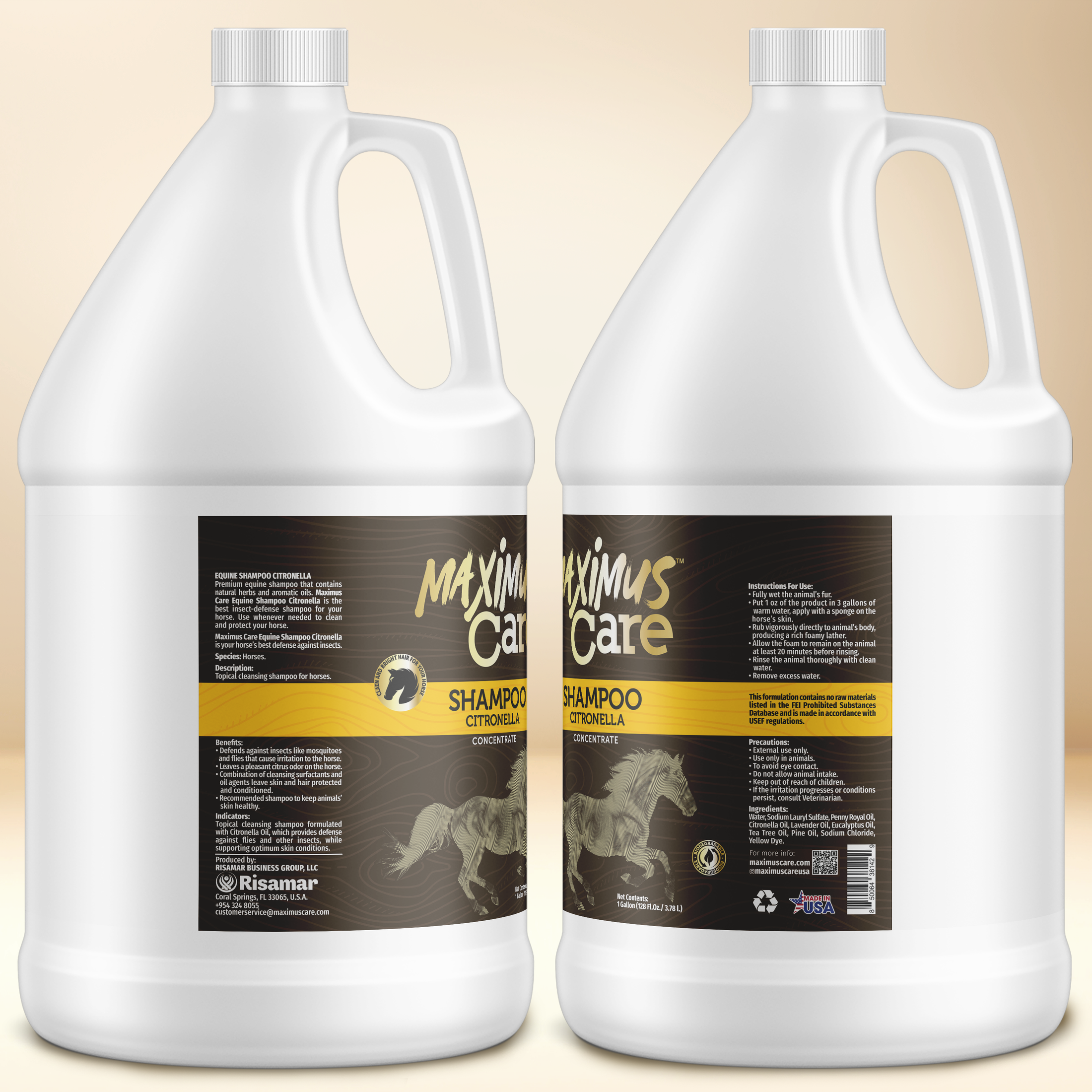 Shampoo Citronella Horse Maximus Care – 1 Gallon