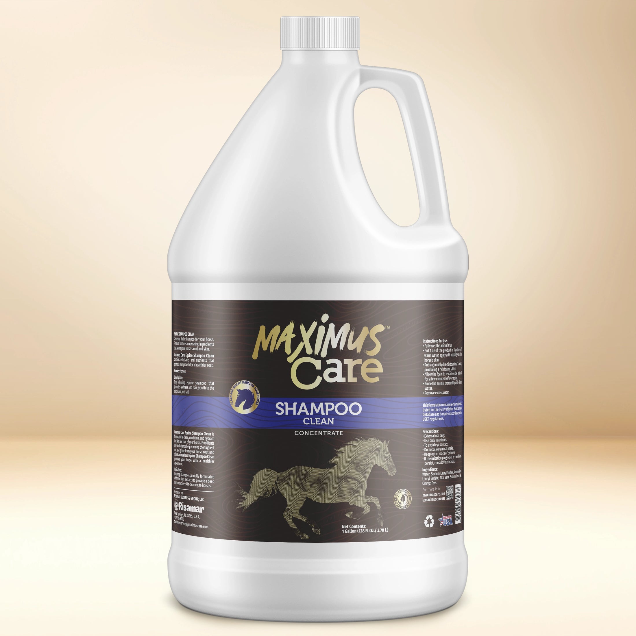 Shampoo Horse Maximus Care – 1 Gallon | Deep Cleaning & Conditioning Formula