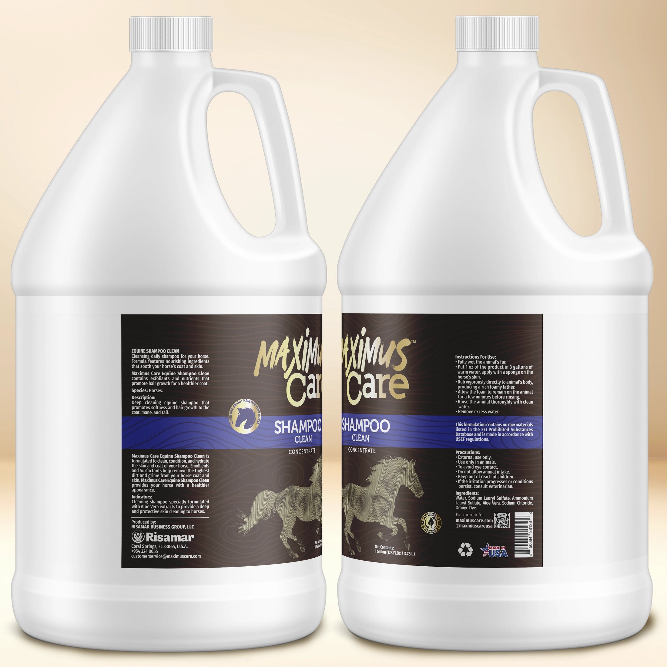 Shampoo Horse Maximus Care – 1 Gallon | Deep Cleaning & Conditioning Formula