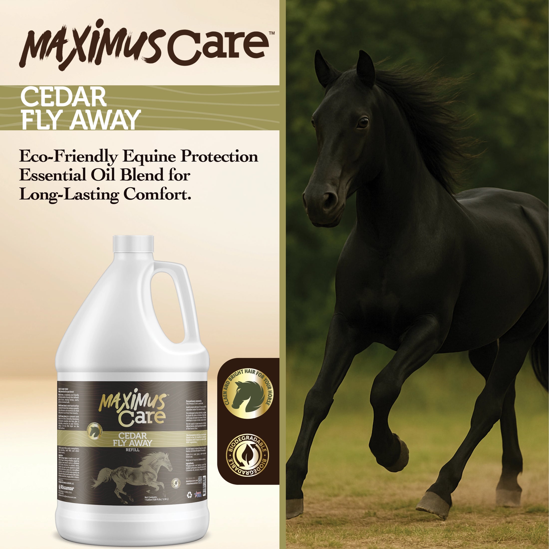 Cedar Fly for Horses Maximus Care – 1 Gallon
