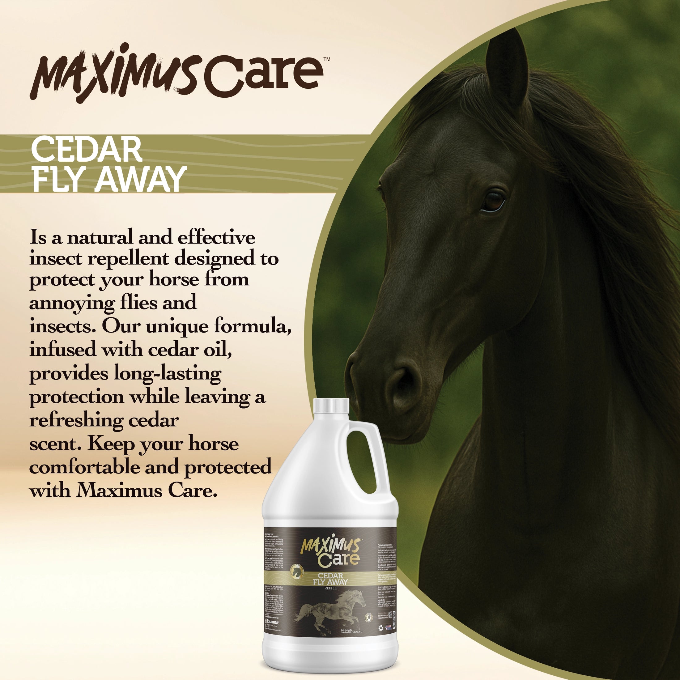 Cedar Fly for Horses Maximus Care – 1 Gallon