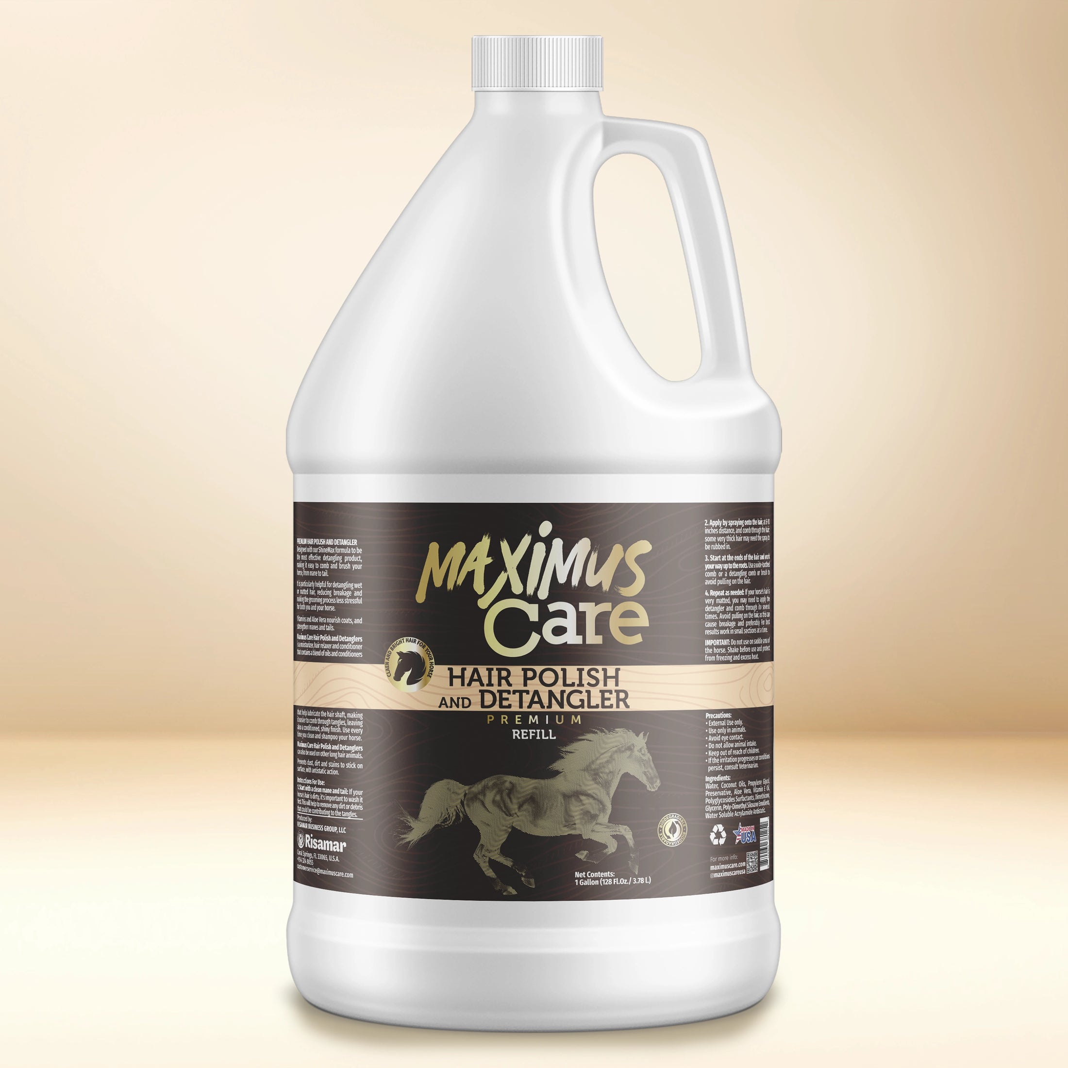 Horse Detangler Maximus Care – 1 Gallon | Tangle-Free Shine