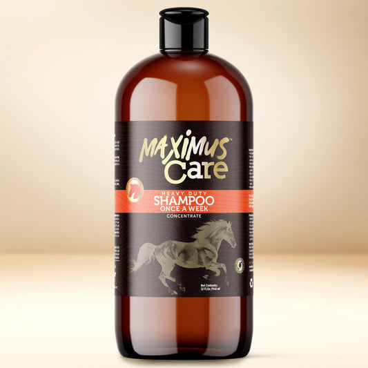 Shampoo Heavy Duty Horse Maximus Care – 32 oz | Deep Cleaning Concentrate